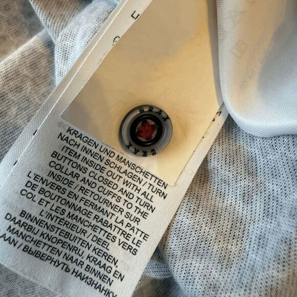 BRAX Men's Ultralight Easy Care Pico Short Sleeve Polo Shirt Purple Large - Picture 5 of 7